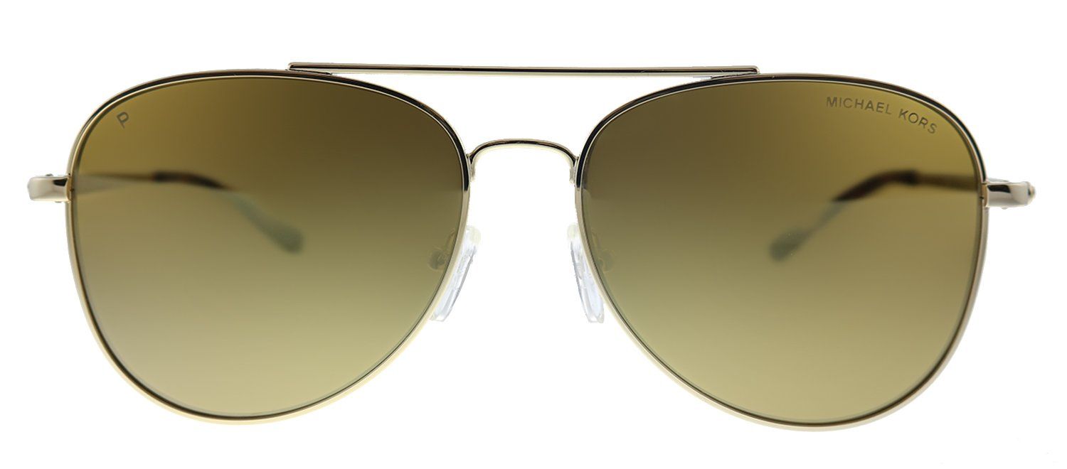 Michael Kors MK 1045 10142O Aviator Metal Gold Sunglasses with Brown Mirrored Polarized Lens sold by Gaffos