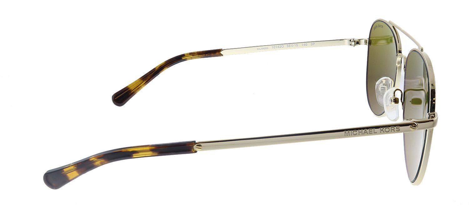 Michael Kors MK 1045 10142O Aviator Metal Gold Sunglasses with Brown Mirrored Polarized Lens sold by Gaffos product image thumbnail 3