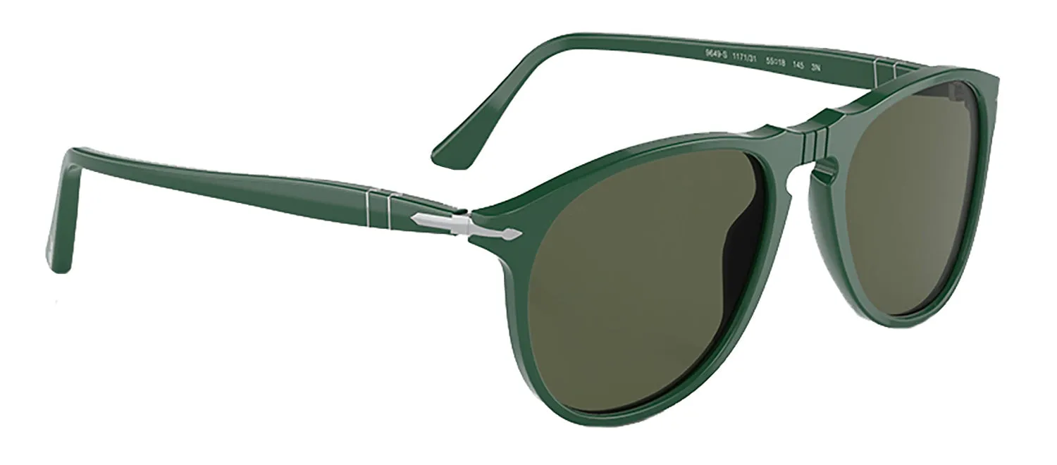 Persol PO 9649S 117131 Aviator Plastic Green Sunglasses with Green Lens sold by Gaffos product image thumbnail 2