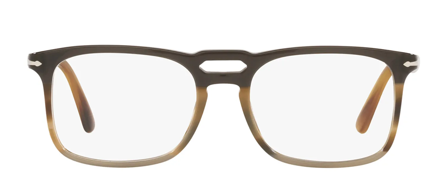 Persol PO 3277V 1135 Square Plastic Black Eyeglasses with Logo Stamped Demo Lenses sold by Gaffos