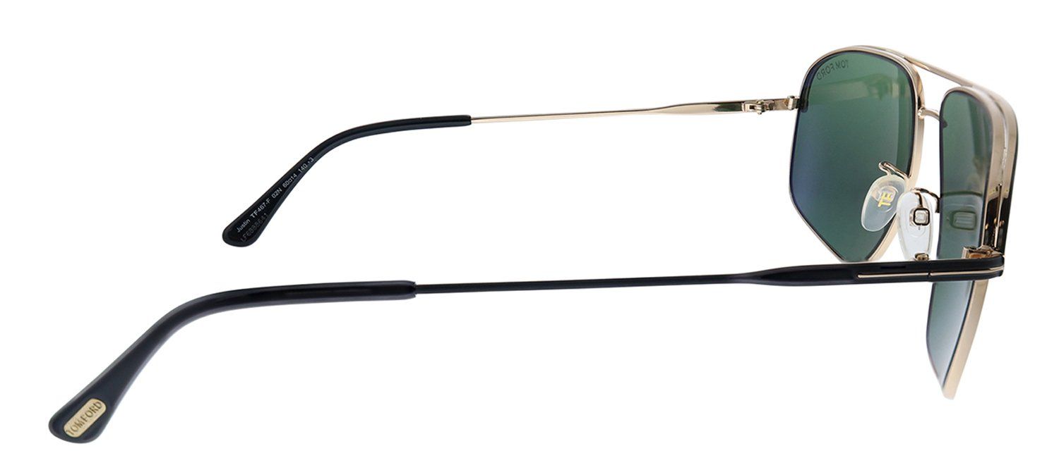 Tom Ford FT 467/F 02N Geometric Metal Black Sunglasses with Green Lens sold by Gaffos product image thumbnail 3