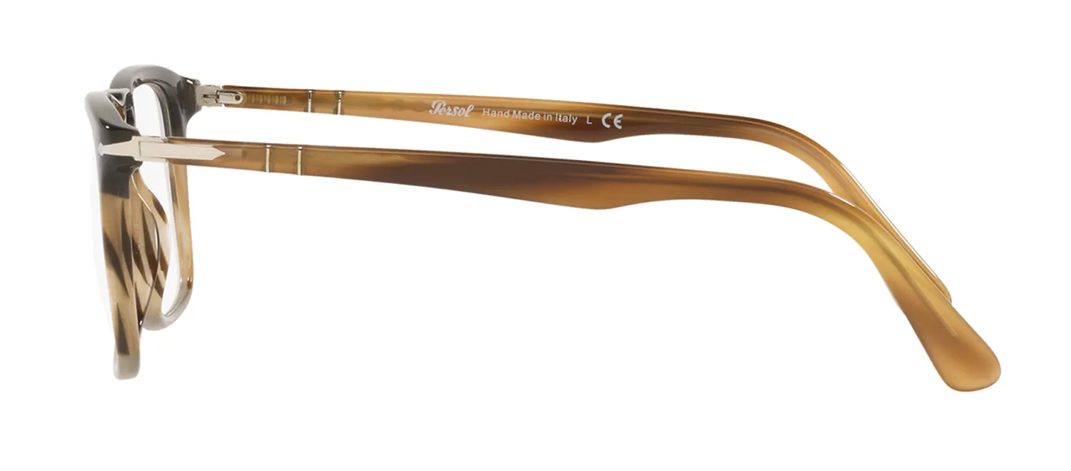 Persol PO 3277V 1135 Square Plastic Black Eyeglasses with Logo Stamped Demo Lenses sold by Gaffos product image thumbnail 4