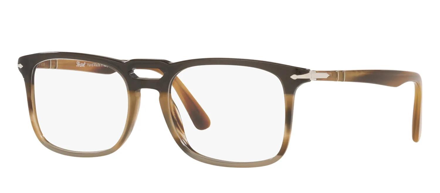 Persol PO 3277V 1135 Square Plastic Black Eyeglasses with Logo Stamped Demo Lenses sold by Gaffos product image thumbnail 2