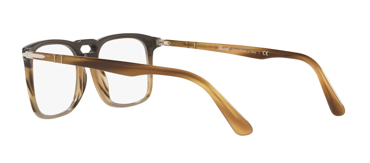 Persol PO 3277V 1135 Square Plastic Black Eyeglasses with Logo Stamped Demo Lenses sold by Gaffos product image thumbnail 5