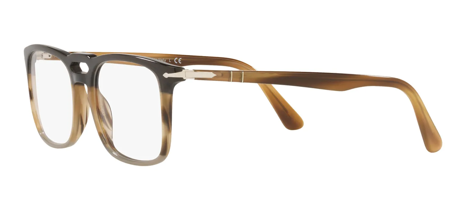 Persol PO 3277V 1135 Square Plastic Black Eyeglasses with Logo Stamped Demo Lenses sold by Gaffos product image thumbnail 3