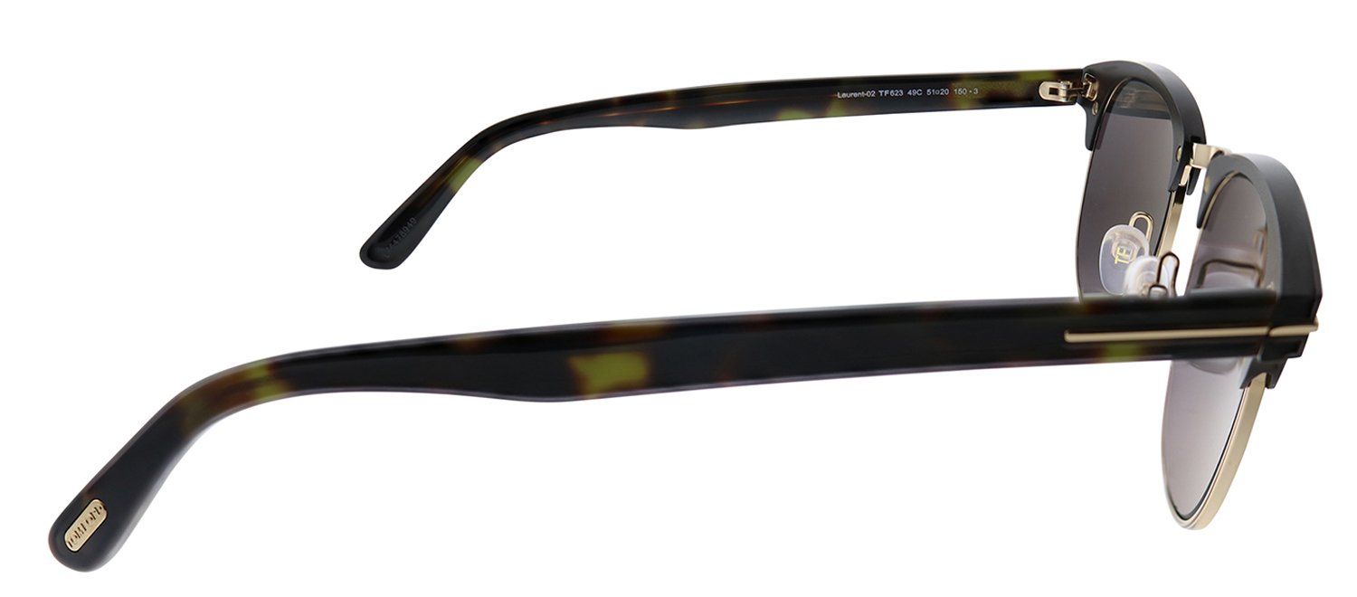 Tom Ford FT 0623 49C Aviator Metal Brown Sunglasses with Grey Lens sold by Gaffos product image thumbnail 3