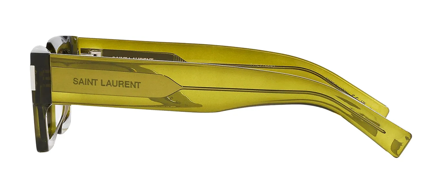 Saint Laurent CLASSIC SL 572S 005 Rectangle Plastic Green Sunglasses with Brown Lens sold by Gaffos product image thumbnail 3