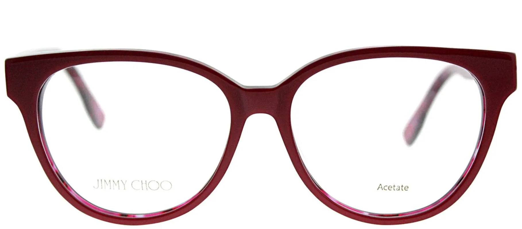 Jimmy Choo JC 145F J4Q Cat-Eye Plastic Burgundy/ Red Eyeglasses with Demo Lens sold by Gaffos