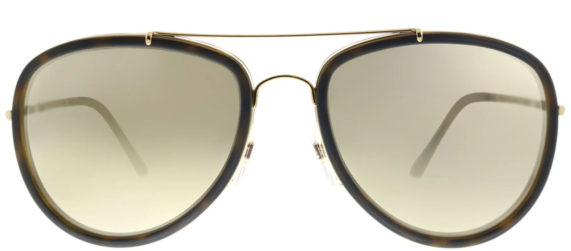 Burberry BE 3090Q 10525A Aviator Metal Gold Sunglasses with Dark Gold Mirror Lens sold by Gaffos