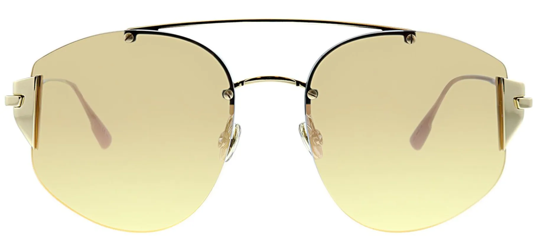 Dior Stronger J5G Aviator Metal Gold Sunglasses with Gold Mirror Lens sold by Gaffos