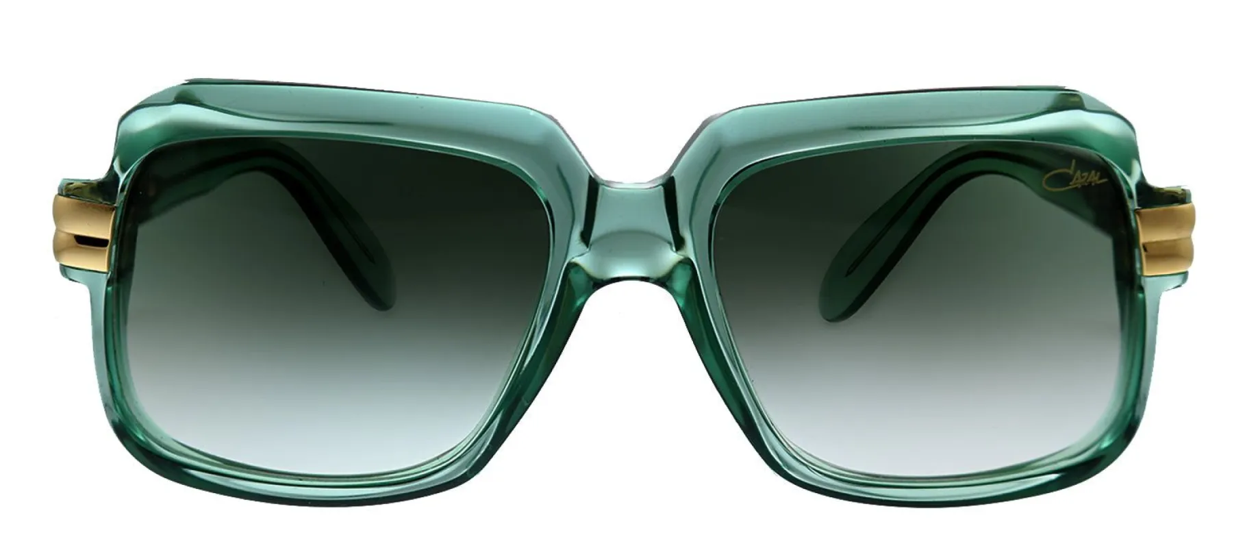 Cazal LEGENDS Cazal 607 065GSG Square Plastic Green Sunglasses with Green Gradient Lens sold by Gaffos