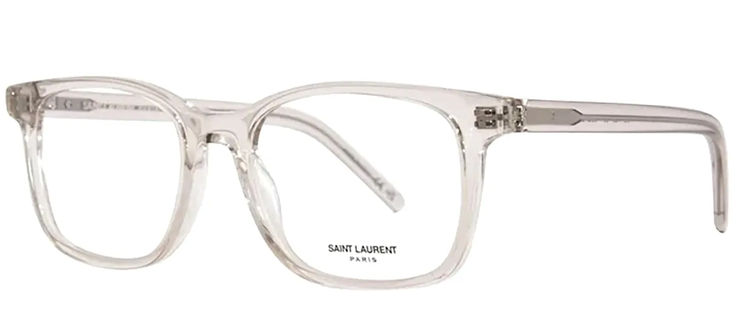 Saint Laurent MONOGRAM SL M120O 004 Rectangle Plastic Beige Eyeglasses with Logo Stamped Demo Lenses sold by Gaffos product image thumbnail 2