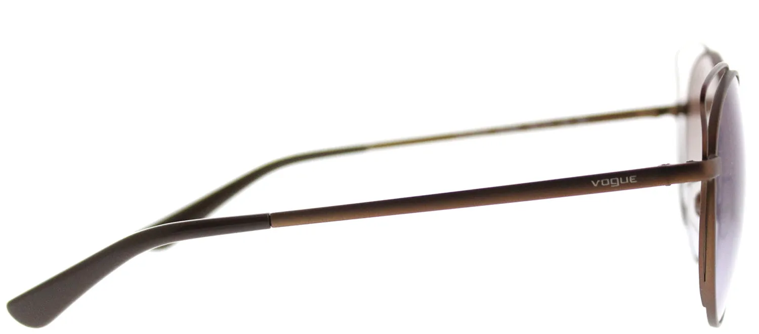 Vogue VO 4048S 5074B7 Cat-Eye Metal Brown Sunglasses with Violet Gradient Mirror Lens sold by Gaffos product image thumbnail 3