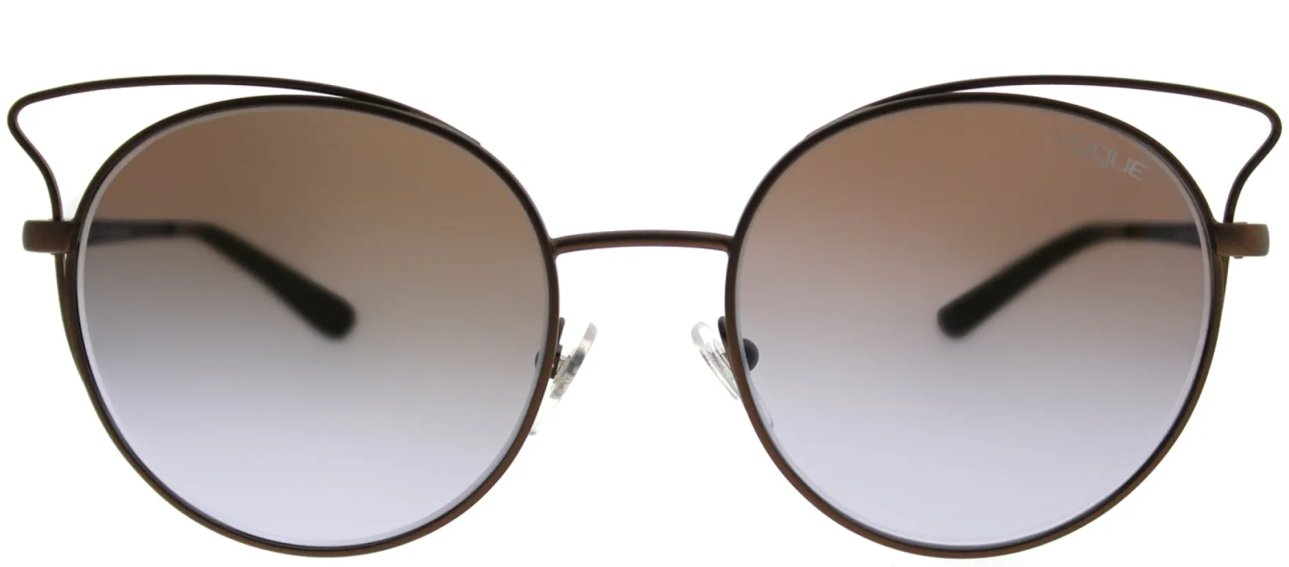 Vogue VO 4048S 5074B7 Cat-Eye Metal Brown Sunglasses with Violet Gradient Mirror Lens sold by Gaffos