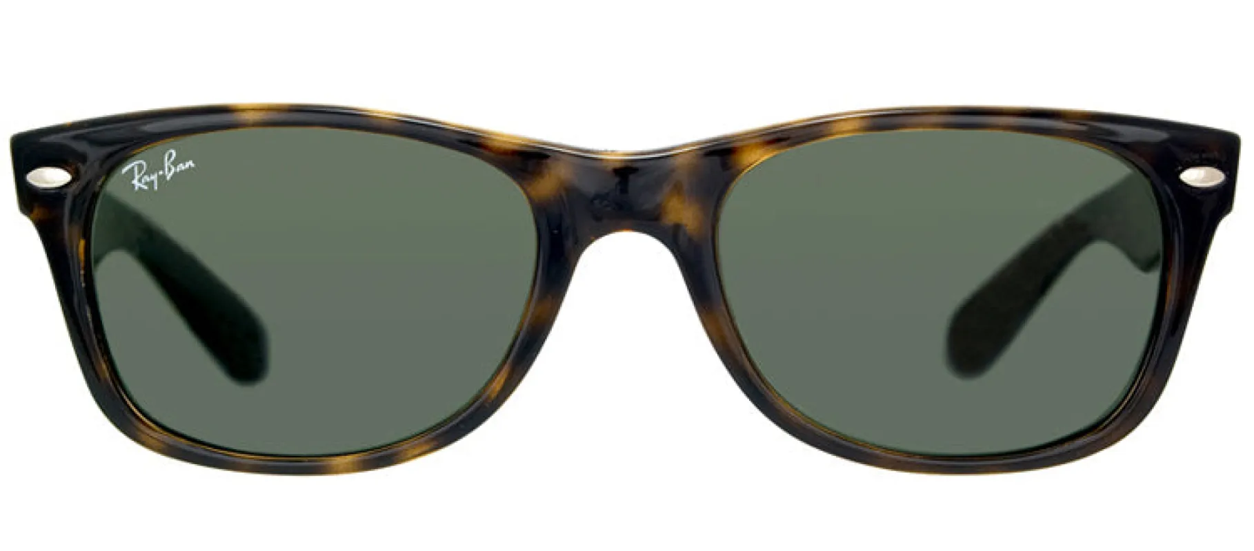 Ray-Ban New Wayfarer RB 2132 902 Wayfarer Plastic Tortoise/ Havana Sunglasses with Crystal Green Lens sold by Gaffos
