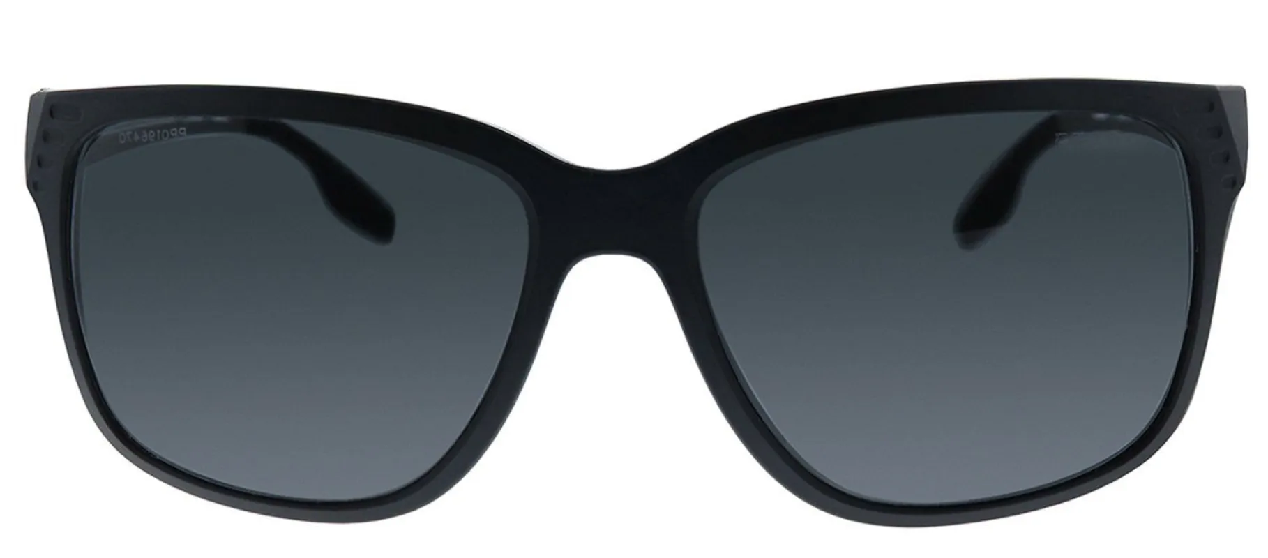 Prada Linea Rossa PS 03TS 1BO5S0 Rectangle Plastic Black Sunglasses with Grey Lens sold by Gaffos