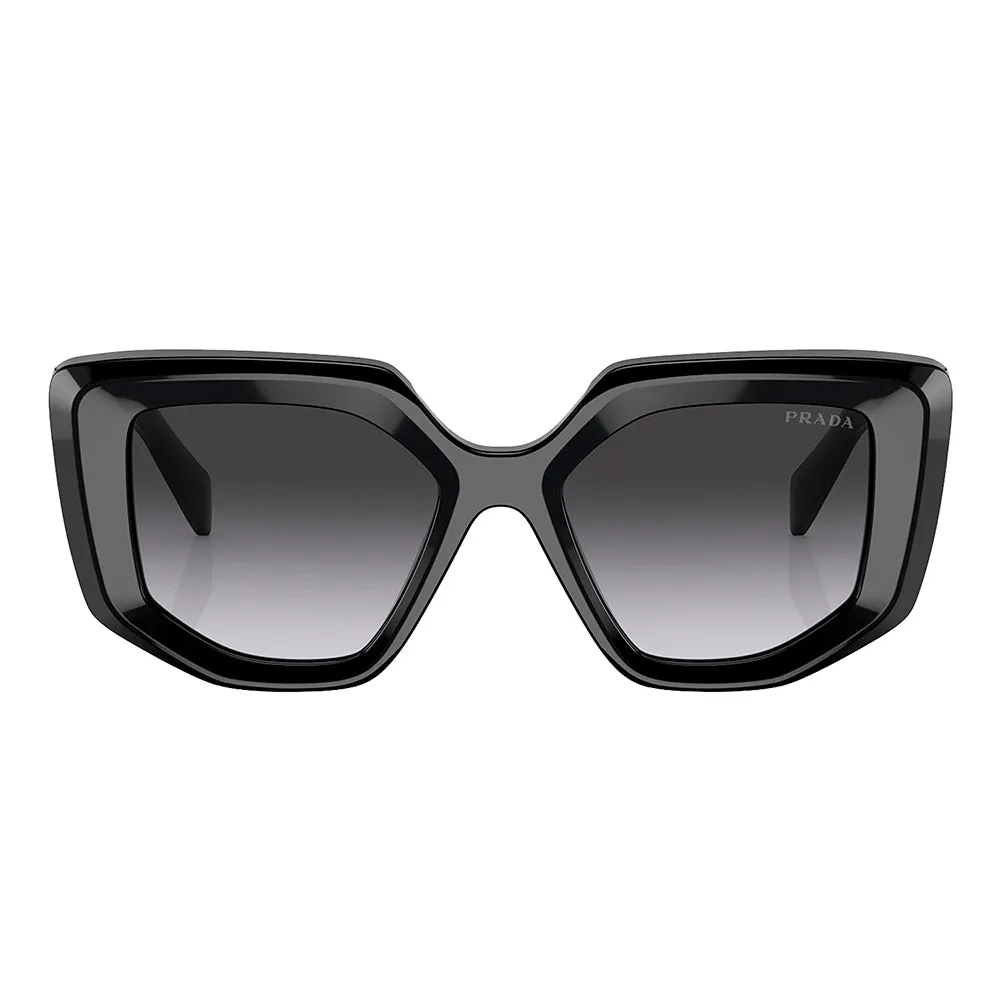 Prada PR 14ZS 1AB09S Fashion Plastic Black Sunglasses with Grey Gradient Lens sold by Gaffos