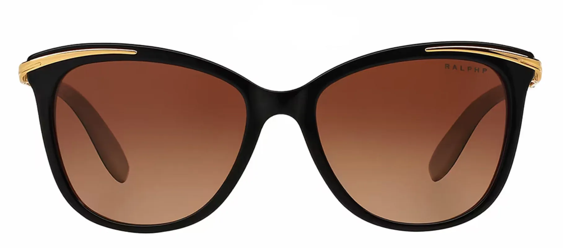 Ralph by Ralph Lauren RA 5203 1090T5 Cat-Eye Plastic Black Sunglasses with Brown Gradient Lens sold by Gaffos