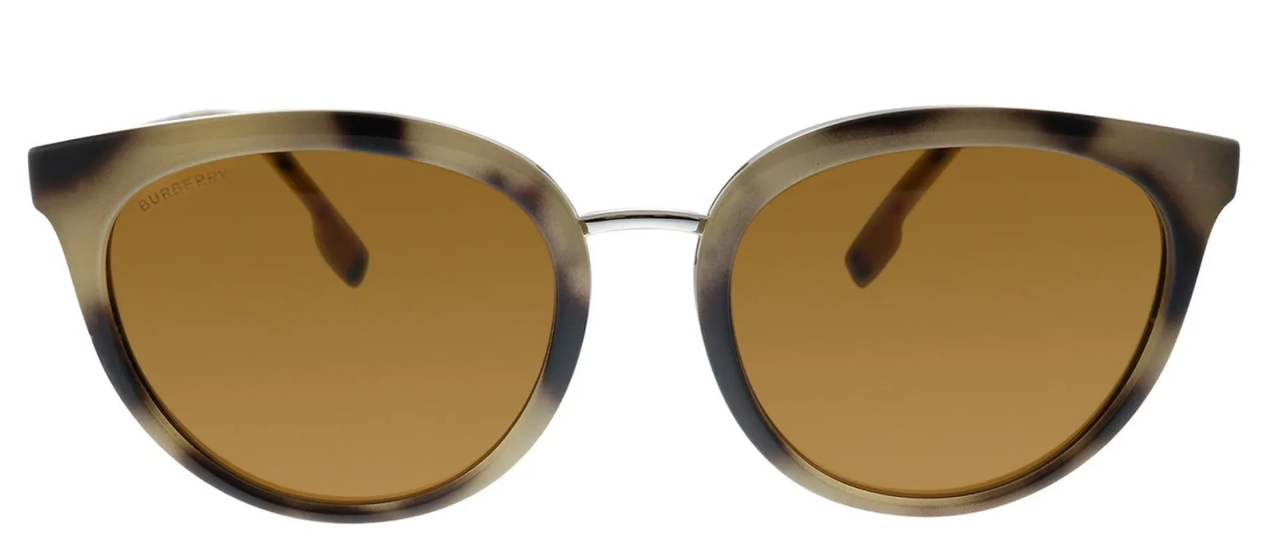 Burberry BE 4316 388773 Round Plastic Havana Sunglasses with Brown Lens sold by Gaffos