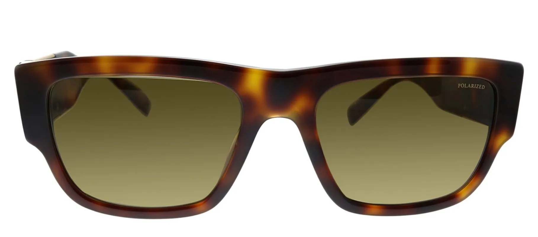 Versace VE 4406 521783 Rectangle Plastic Havana Sunglasses with Brown Polarized Lens sold by Gaffos