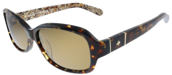 Kate Spade KS Cheyenne/P CX4 Rectangle Plastic Tortoise/ Havana Sunglasses with Brown Polarized Lens sold by Gaffos
