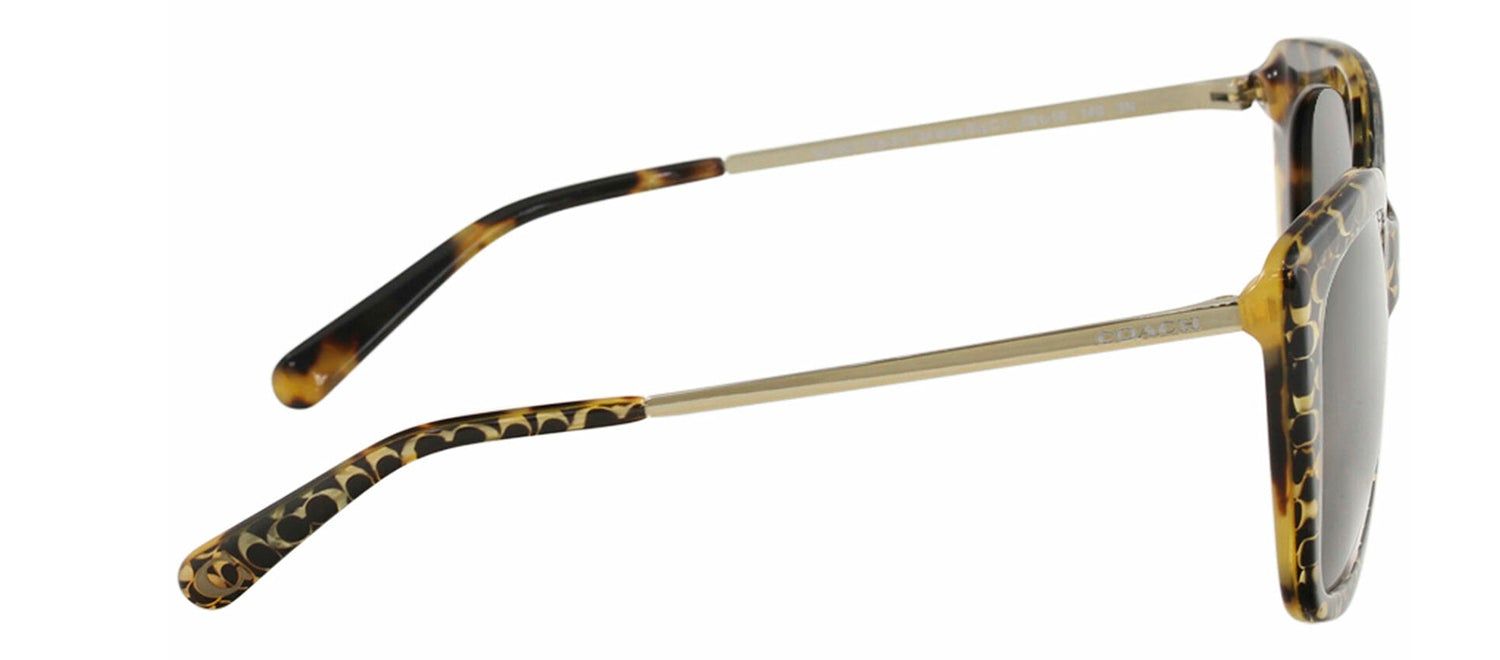 Coach HC 8246F 551987 Square Plastic Havana Sunglasses with Grey Lens sold by Gaffos product image thumbnail 3