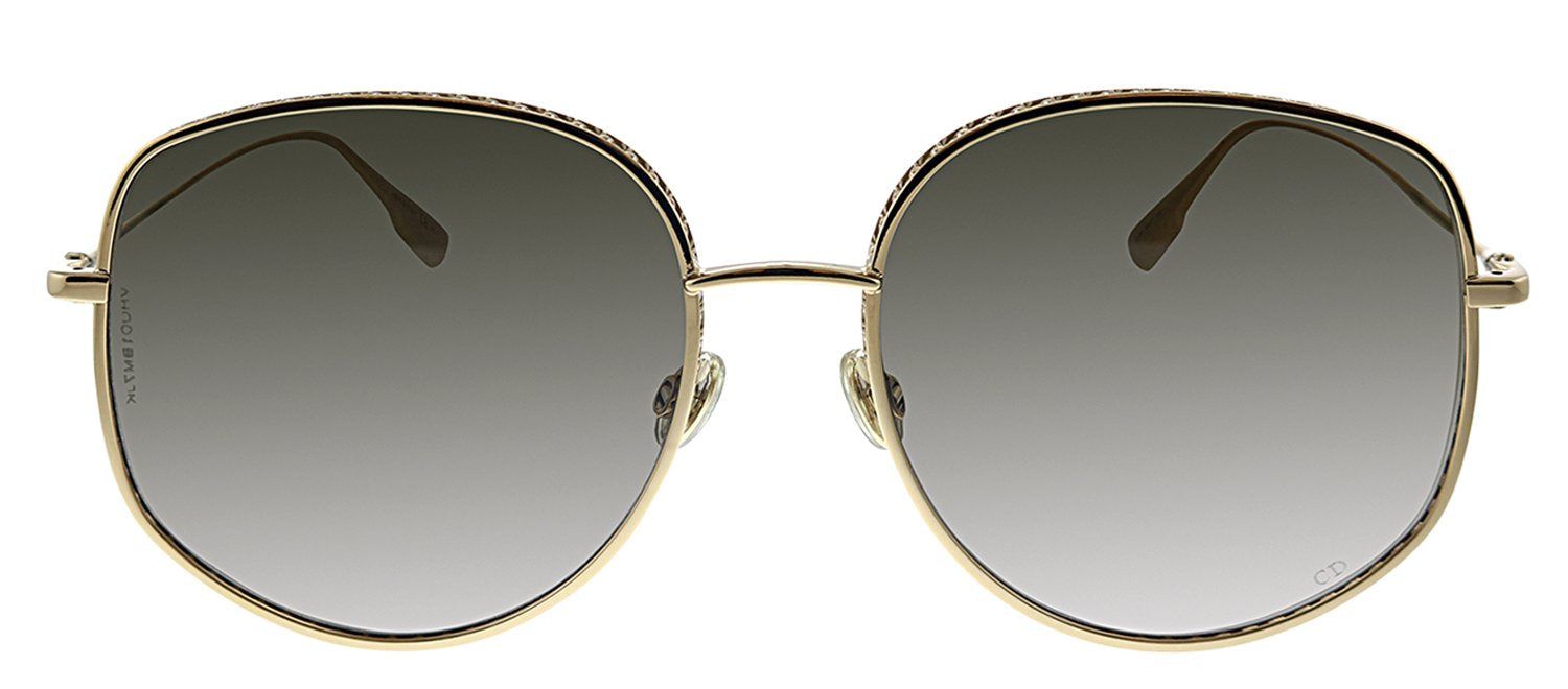 Dior CD DiorByDior2 000 86 Geometric Metal Gold Sunglasses with Brown Gradient Lens sold by Gaffos