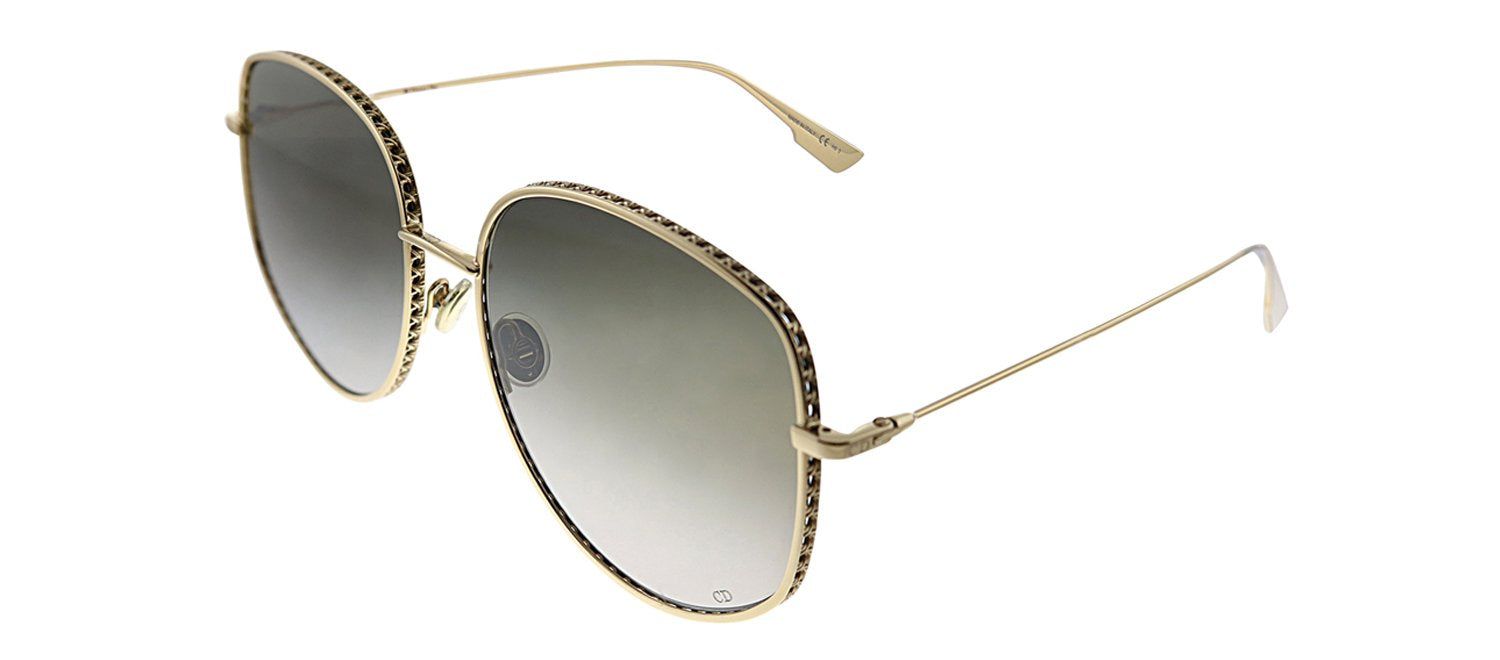 Dior CD DiorByDior2 000 86 Geometric Metal Gold Sunglasses with Brown Gradient Lens sold by Gaffos product image thumbnail 2