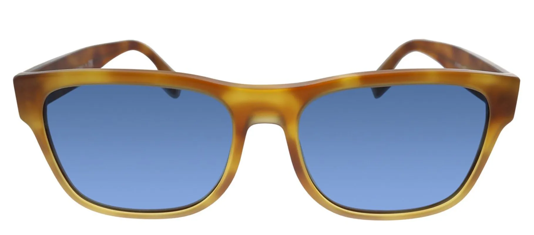 Burberry BE 4309 386180 Rectangle Plastic Havana Sunglasses with Blue Lens sold by Gaffos