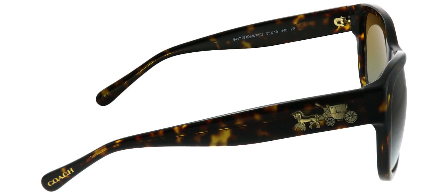 Coach HC 8243 5417T5 Square Plastic Tortoise/ Havana Sunglasses with Brown Gradient Polarized Lens sold by Gaffos product image thumbnail 3