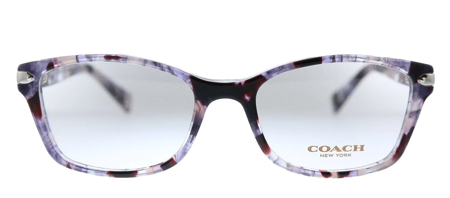 Coach HC 6065 5548 Rectangle Plastic Purple Tortoise Eyeglasses with Demo Lens sold by Gaffos