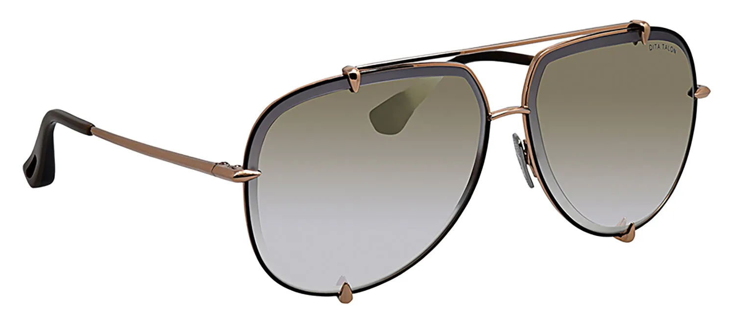 Dita Talon DT 23007-F-RGD Aviator Metal Gold Sunglasses with Milky Gold Flash AR Lens sold by Gaffos product image thumbnail 2