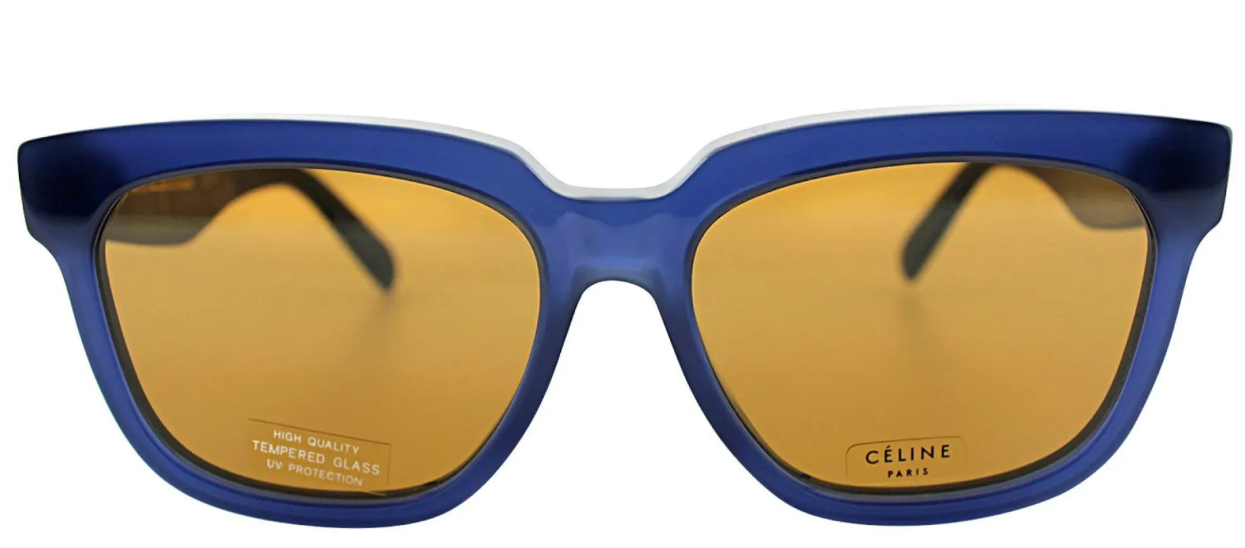 Celine CL 41057 M23 Square Plastic Blue Sunglasses with Brown Lens sold by Gaffos