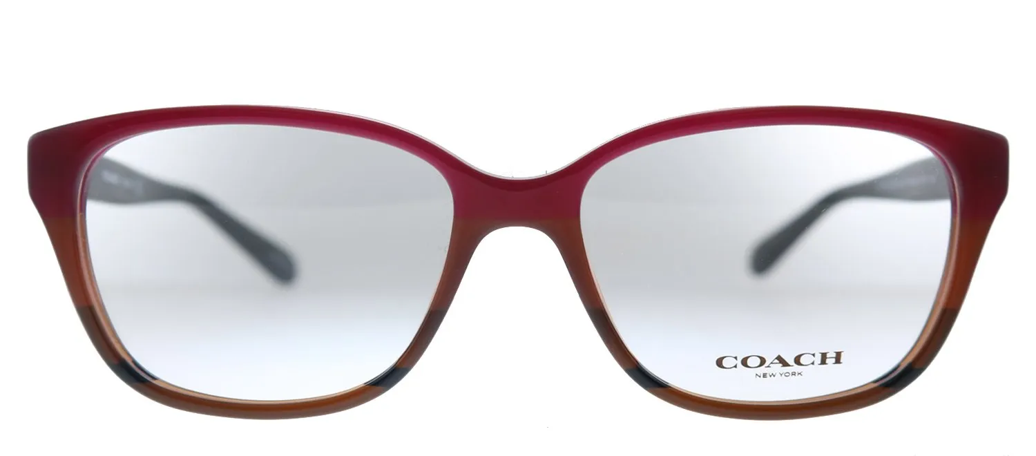 Coach HC 6103 5445 Square Plastic Burgundy Eyeglasses with Demo Lens sold by Gaffos