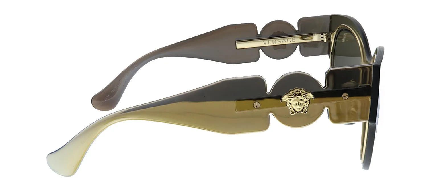 Versace VE 2234 1002/3 Cat-Eye Plastic Brown Sunglasses with Brown Lens sold by Gaffos product image thumbnail 3