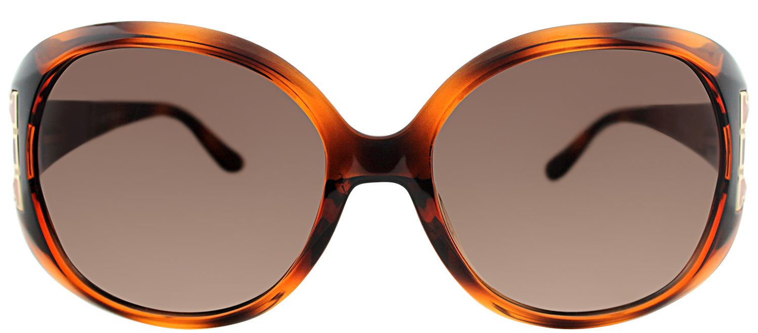 Salvatore Ferragamo SF 668S 238 Oval Plastic Tortoise/ Havana Sunglasses with Brown Gradient Lens sold by Gaffos