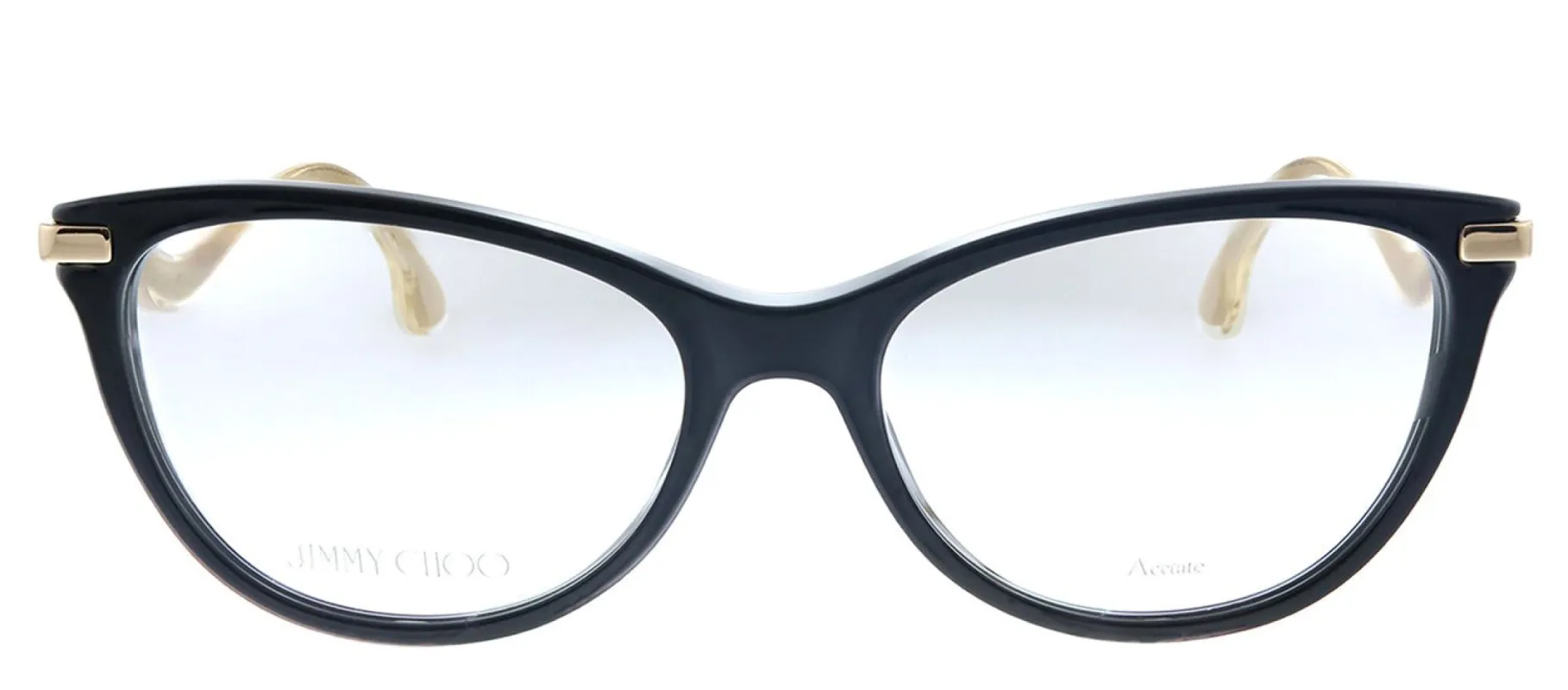 Jimmy Choo JC 258 807 Cat-Eye Plastic Black Eyeglasses with Demo Lens sold by Gaffos
