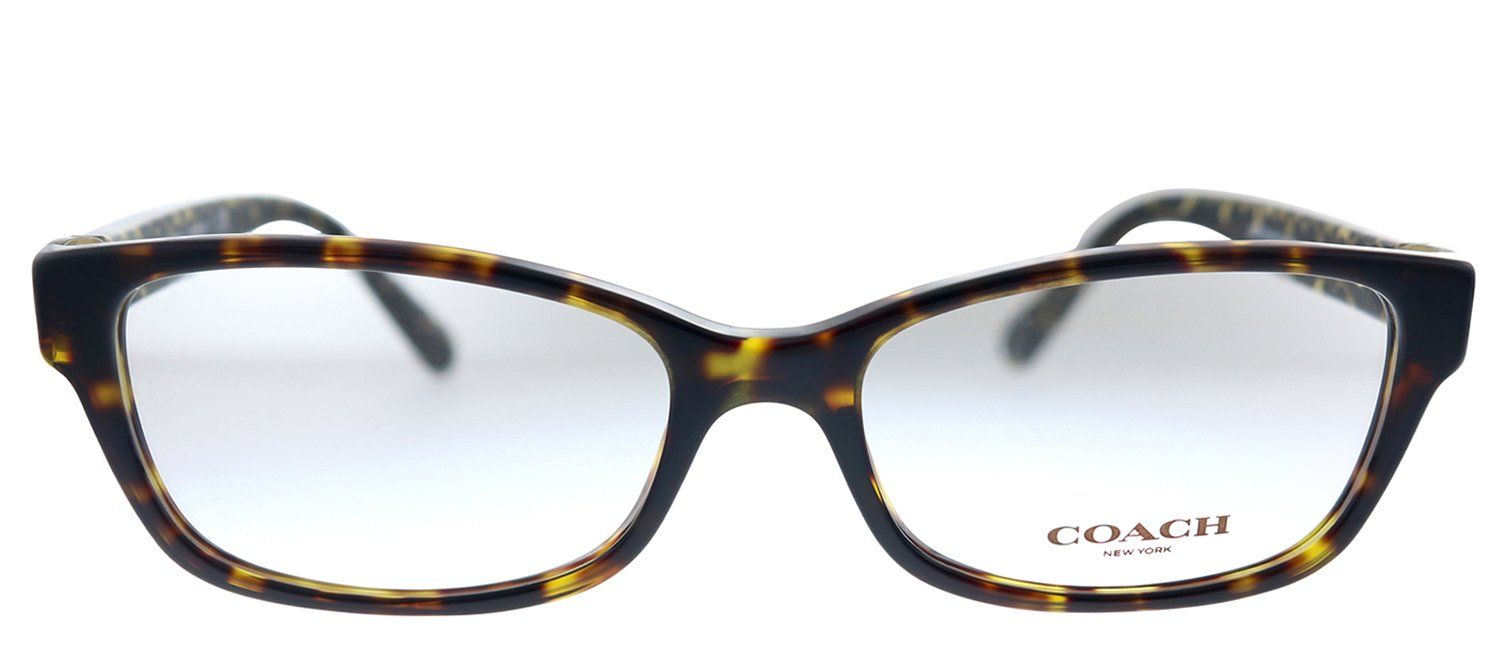 Coach HC 6119 5507 Rectangle Plastic Havana Eyeglasses with Demo Lens sold by Gaffos
