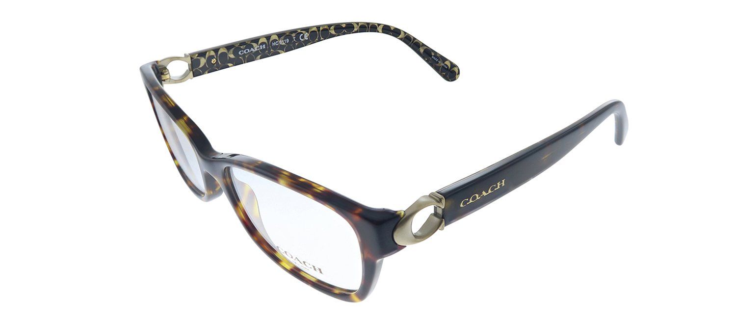 Coach HC 6119 5507 Rectangle Plastic Havana Eyeglasses with Demo Lens sold by Gaffos product image thumbnail 2