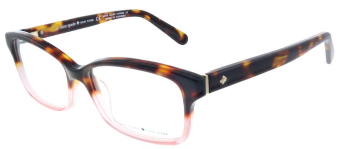 Kate Spade KS Sharla W99 Rectangle Plastic Tortoise/ Havana Eyeglasses with Demo Lens sold by Gaffos