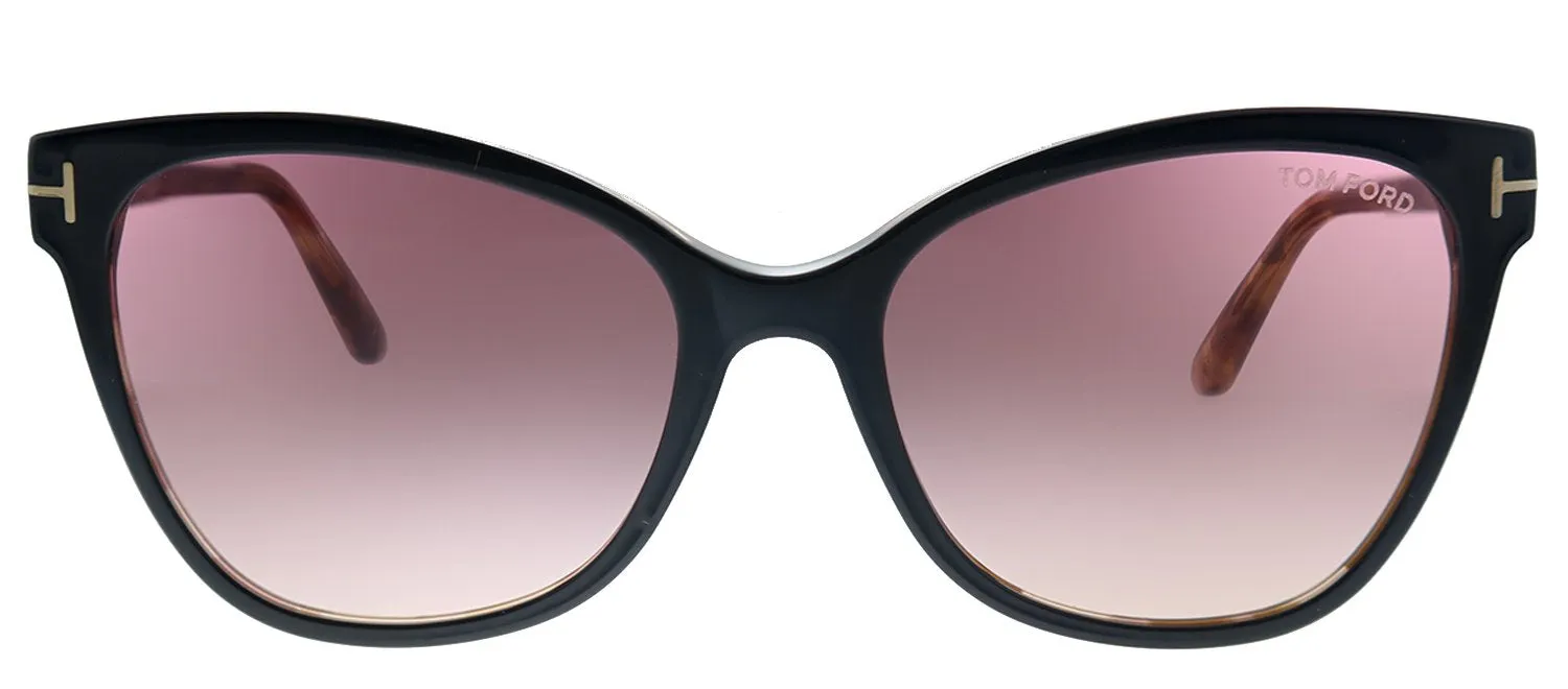 Tom Ford Ani TF 844 05T Cat-Eye Plastic Havana Sunglasses with Pink Gradient Lens sold by Gaffos