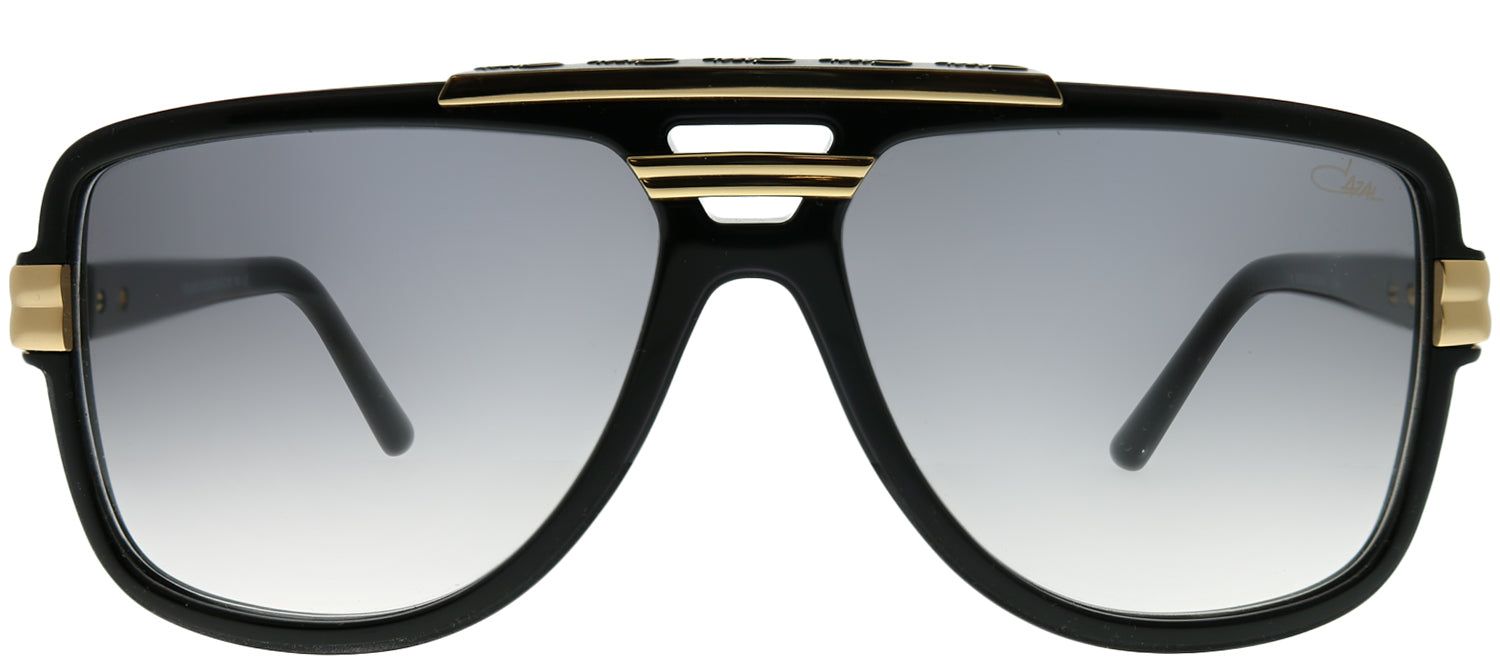 Cazal Cazal 8037 001 Aviator Plastic Black Sunglasses with Grey Gradient Lens sold by Gaffos