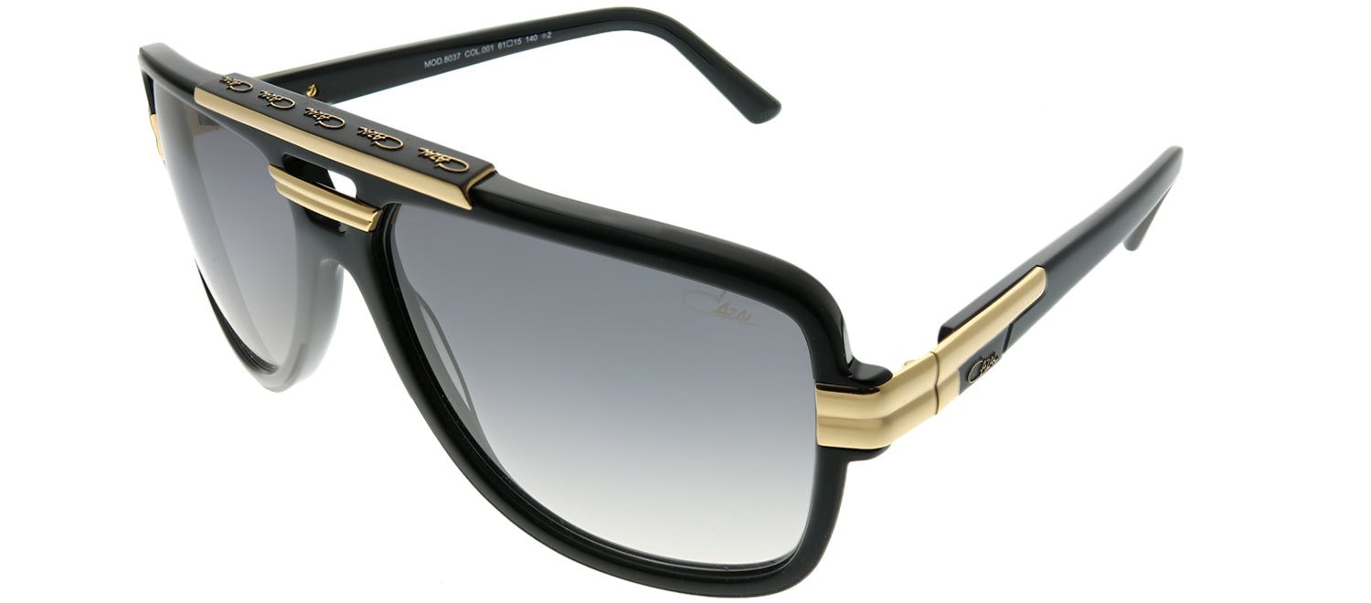 Cazal Cazal 8037 001 Aviator Plastic Black Sunglasses with Grey Gradient Lens sold by Gaffos product image thumbnail 2
