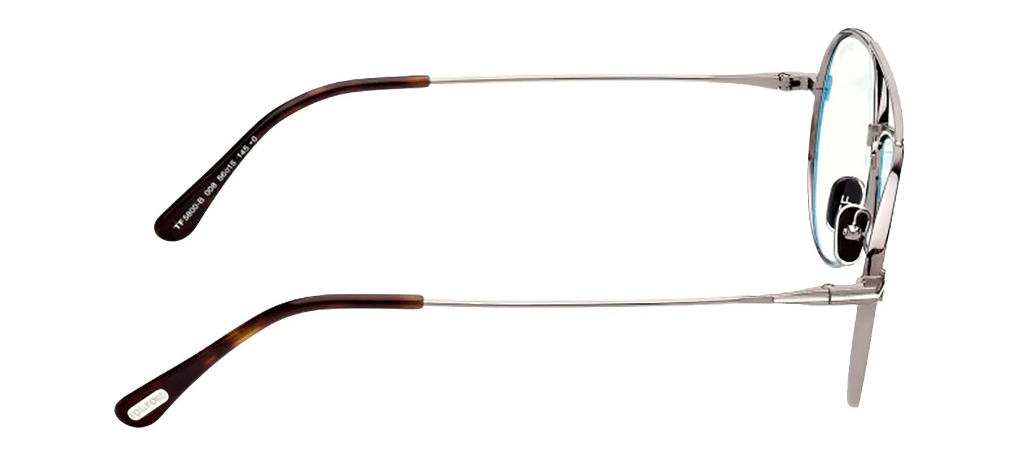Tom Ford FT 5800-B 008 Aviator Metal Gunmetal Eyeglasses with Clear Lens sold by Gaffos product image thumbnail 2