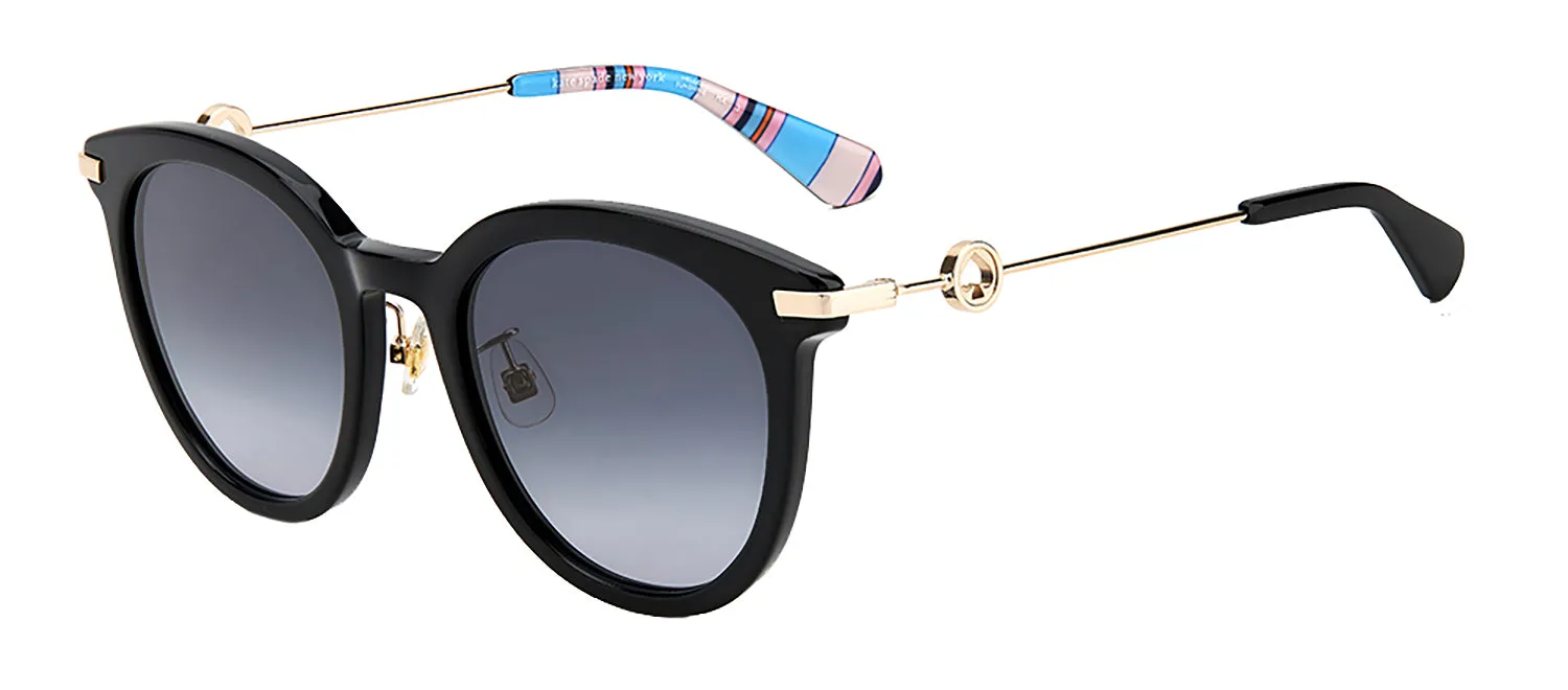 Kate Spade KS Keesey/G/S 807 Round Plastic Black Sunglasses with Grey Gradient Lens sold by Gaffos product image thumbnail 2