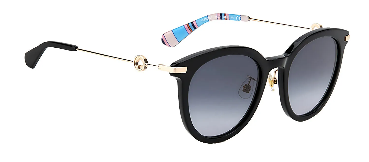 Kate Spade KS Keesey/G/S 807 Round Plastic Black Sunglasses with Grey Gradient Lens sold by Gaffos product image thumbnail 3
