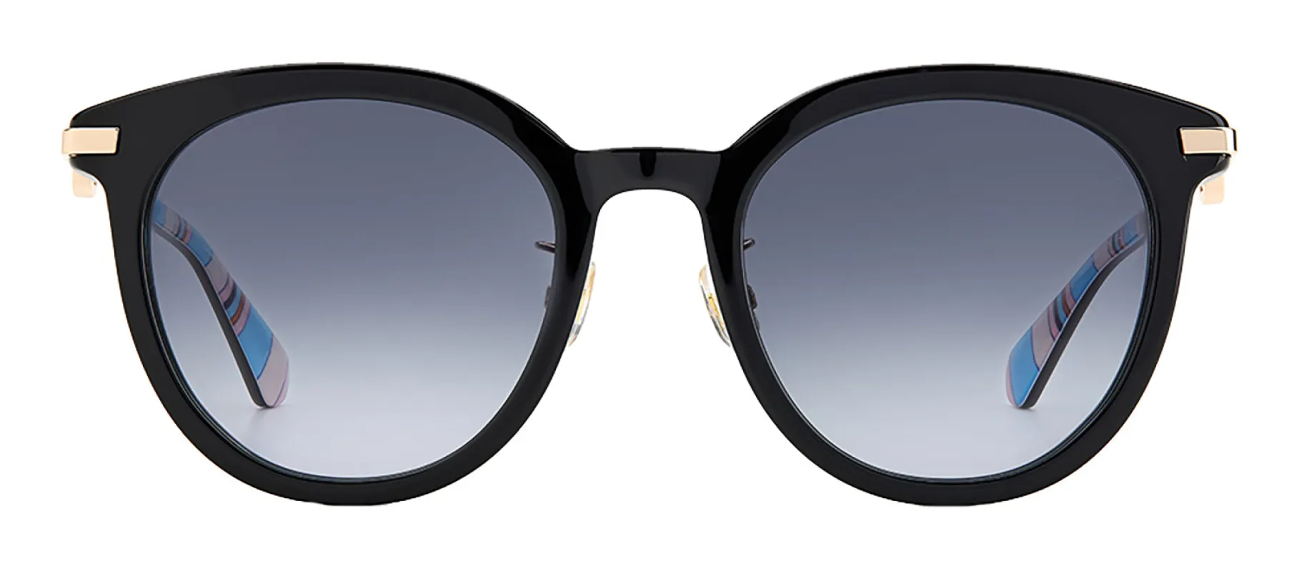 Kate Spade KS Keesey/G/S 807 Round Plastic Black Sunglasses with Grey Gradient Lens sold by Gaffos