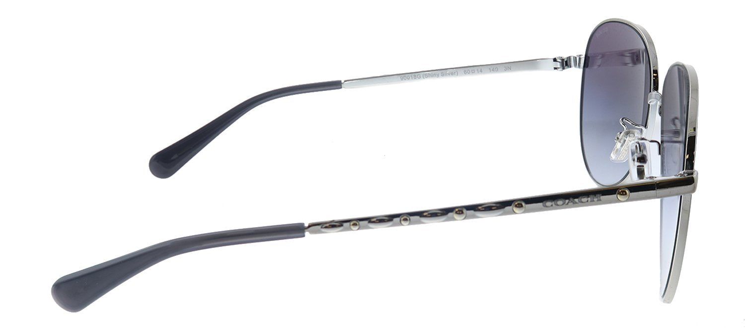 Coach L1089 HC 7094 90018G Aviator Metal Silver Sunglasses with Grey Gradient Lens sold by Gaffos product image thumbnail 3