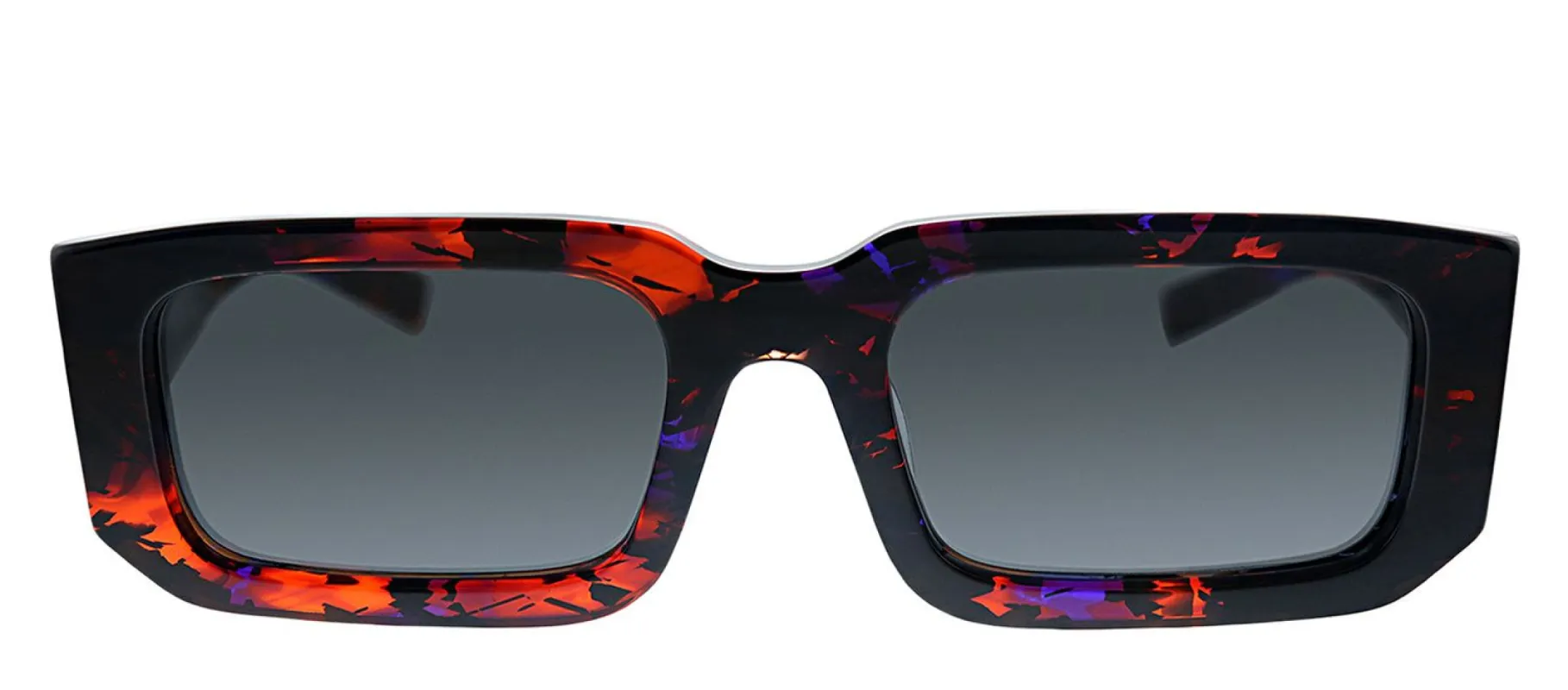 Prada PR 06YSF 06V5S0 Rectangle Plastic Havana Sunglasses with Grey Lens sold by Gaffos