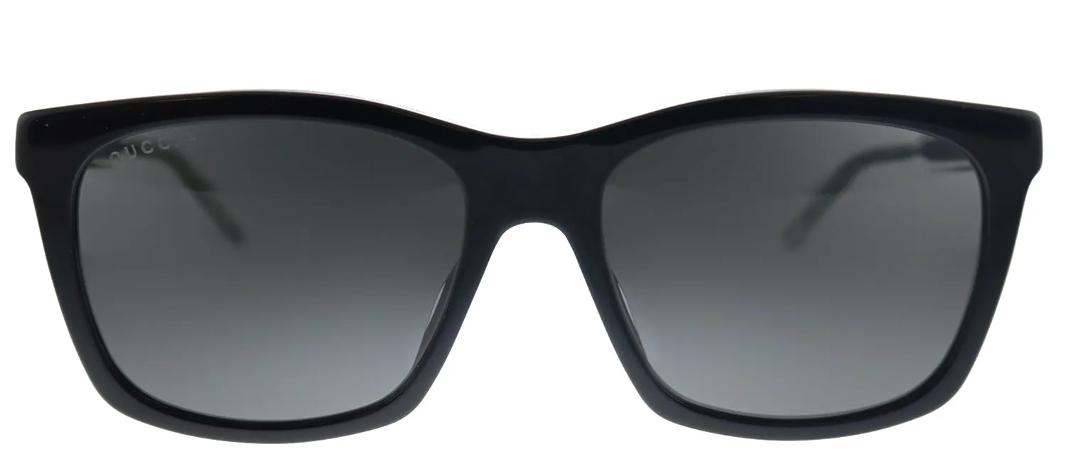 Gucci GG 0558S 002 Square Acetate Black Sunglasses with Grey Lens sold by Gaffos